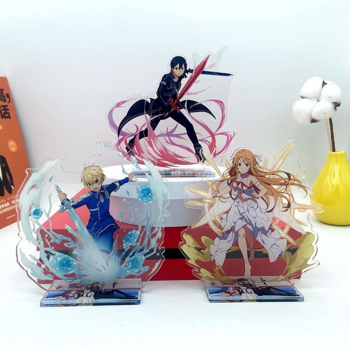 刀剑神域亚克力动漫立牌桐人亚丝娜直叶诗乃爱丽丝尤吉欧摆件礼物