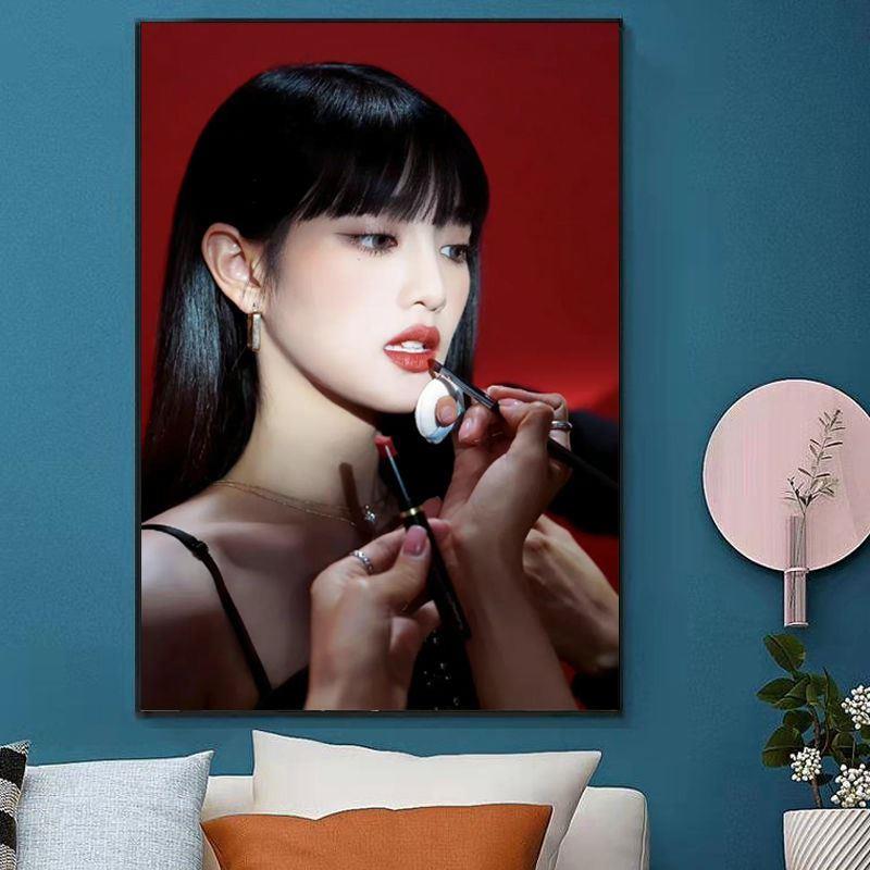 minnie金米妮( G ) I-DLE女团成员DIY数字油画手绘填色油彩装饰画