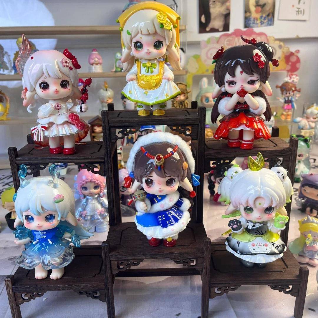 甄嬛妆盲盒Ruby茶仙坊盲盒可爱古风公仔娃娃手办女生日礼物潮流桌