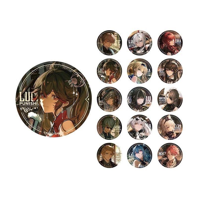 战双帕弥什四周年贺图主题马口铁徽章里万事深红囚影吧唧书包挂件