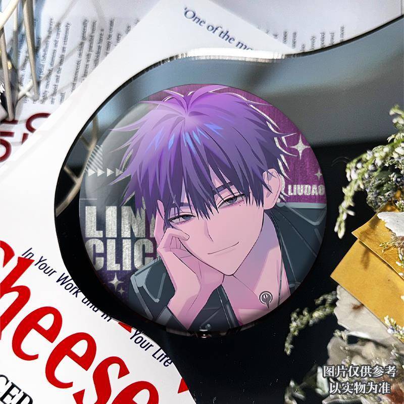 时光人刘枭周边双闪反光吧唧谷子陆光程小时徽章胸针挂饰礼物