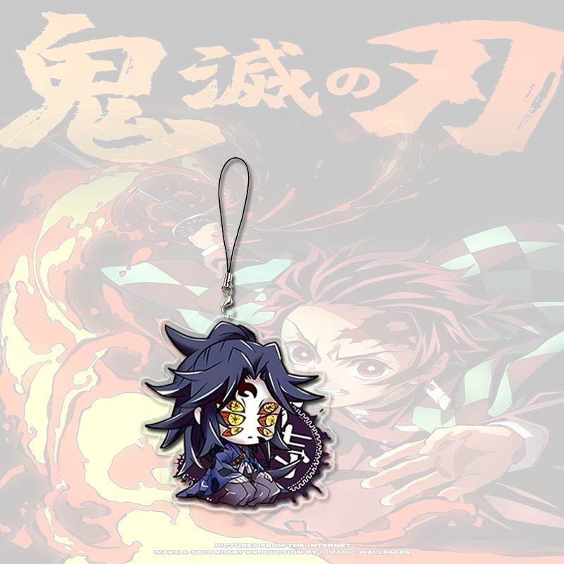 新款鬼灭之刃帅气周边手机链坐姿书包挂件创意订制DIY动漫游戏饰