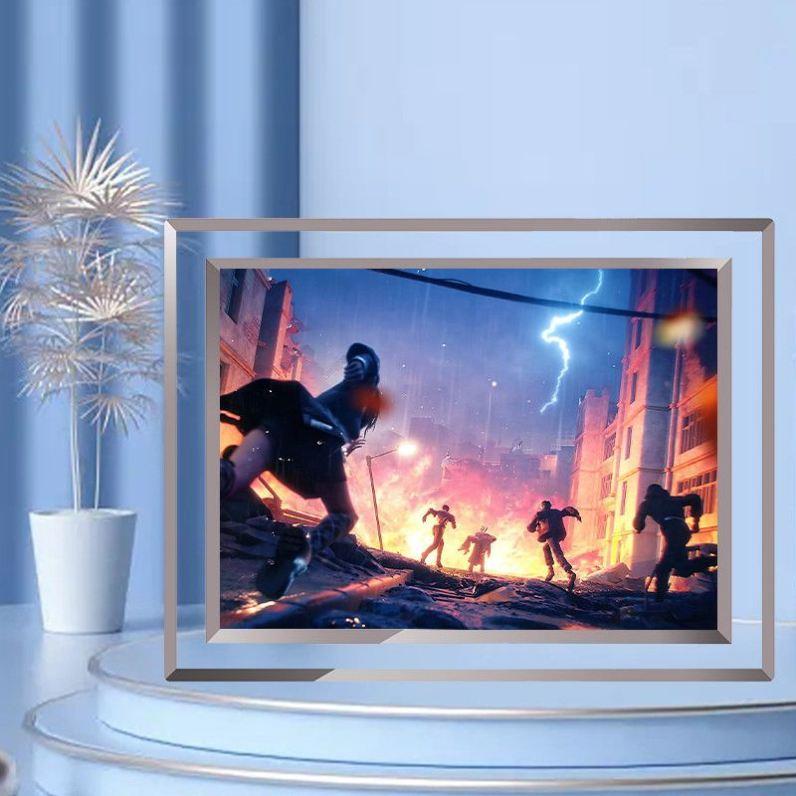 斩神之凡尘神域林七夜安卿鱼沈清竹周边水晶相框摆台同学生日礼物