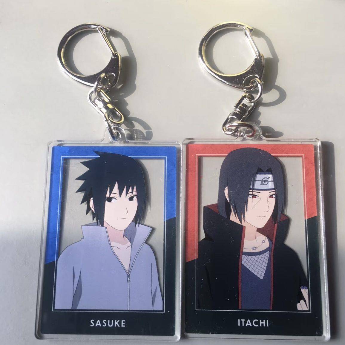 新款火影忍者动漫周边宇智波佐助鼬亚克力钥匙扣挂件痛包谷美送礼