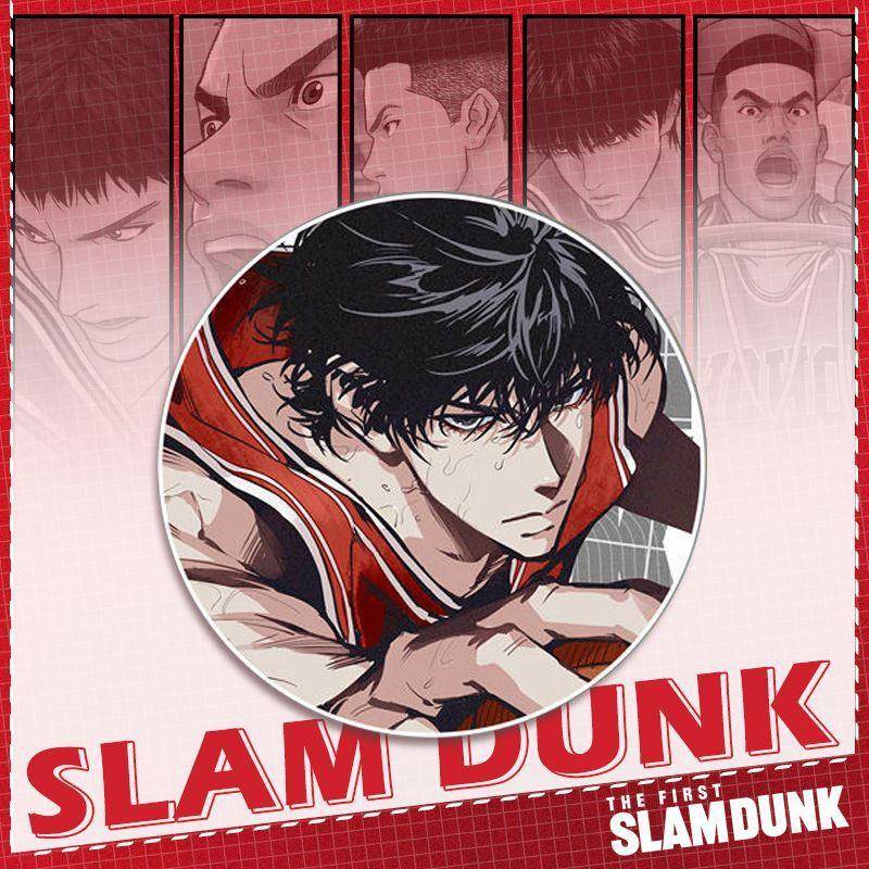 灌篮高手镭射徽章流川枫樱木花道宫城赤木碎吧唧马口铁胸章胸针