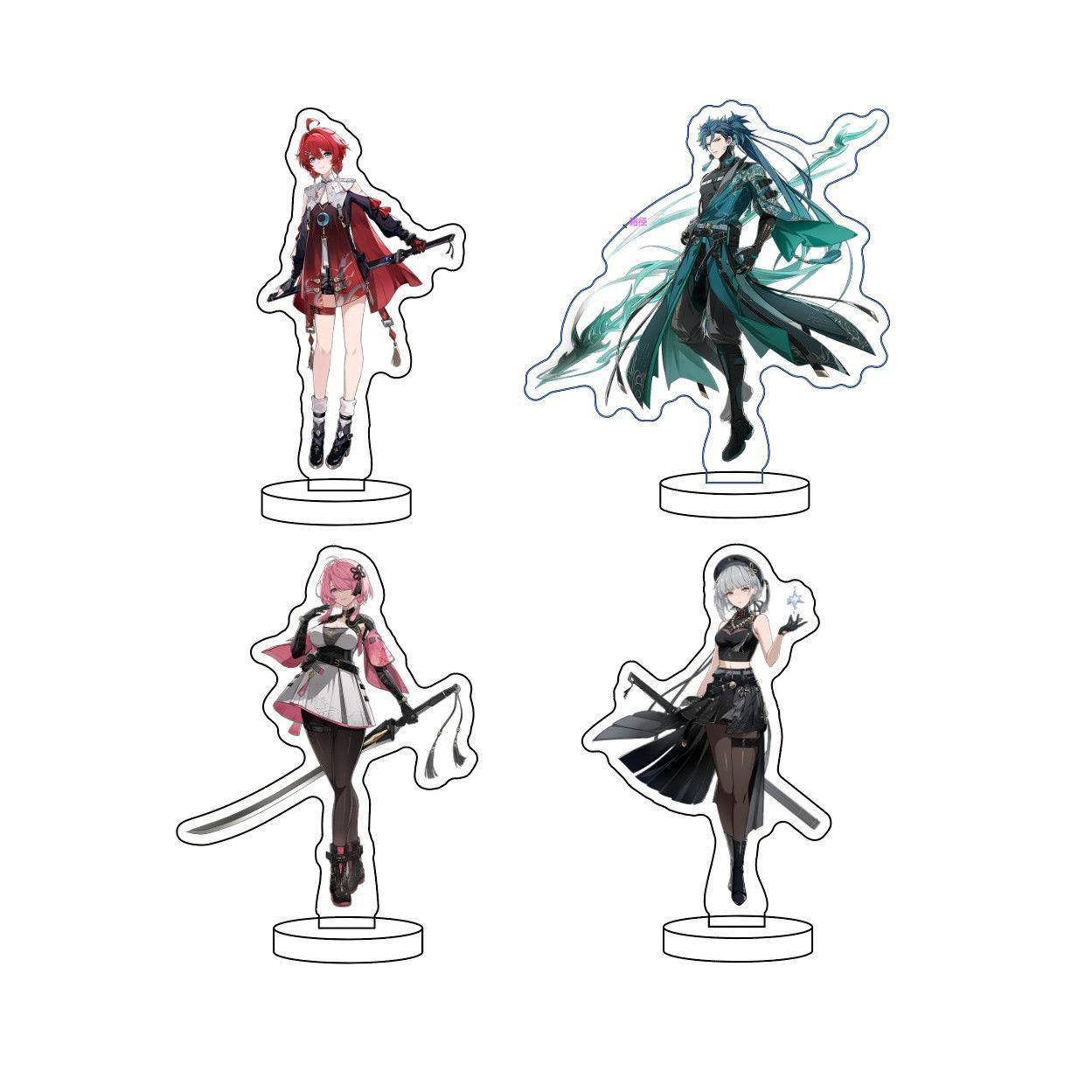 新款鸣潮游戏周边亚克力立牌摆件维里奈鉴心忌炎桃祈秧秧散华双面