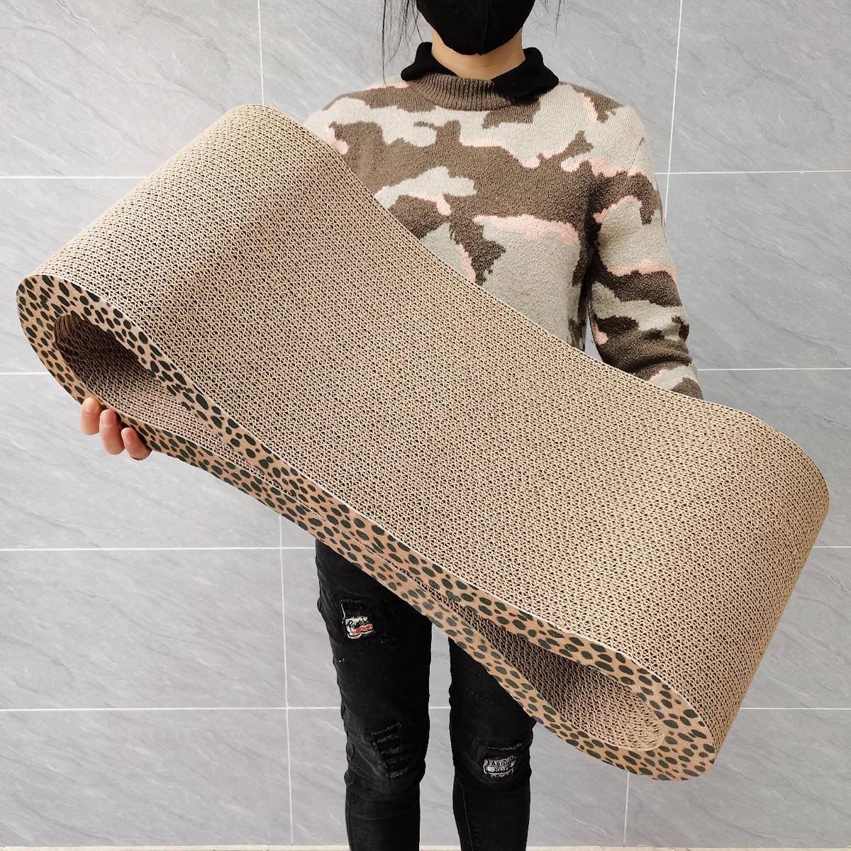 工厂现货icle益蔻猫抓板8字猫爪板磨爪板72豹纹