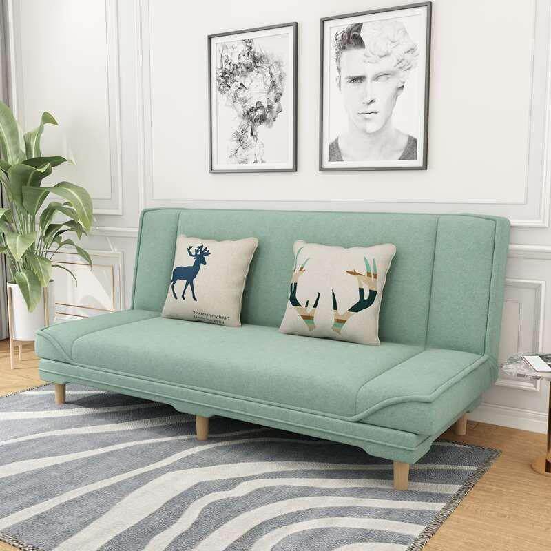 懒人沙发床可折叠简约现代客厅北欧租房多功能两用布艺小户型沙发