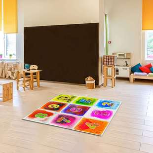 严选40CM液体流动可爱数字款地板地垫儿童拼图PVC益智早教感官垫