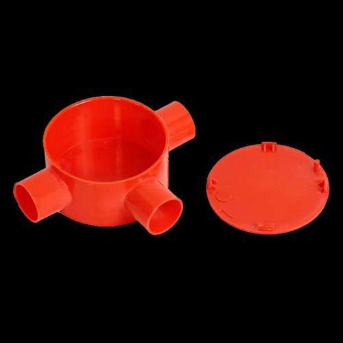 100个1620PVC线管红色圆通三叉20四通圆接线盒分线盒司令箱