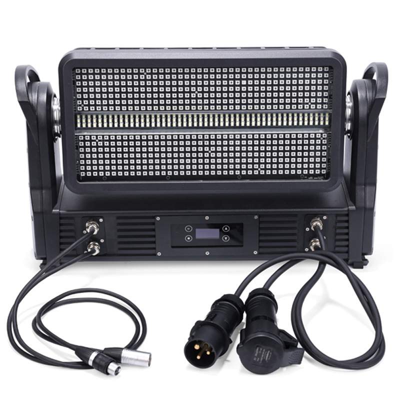 正洋1000W RGBW 3合1防水LED频闪灯摇头灯户外演出舞台文旅灯具