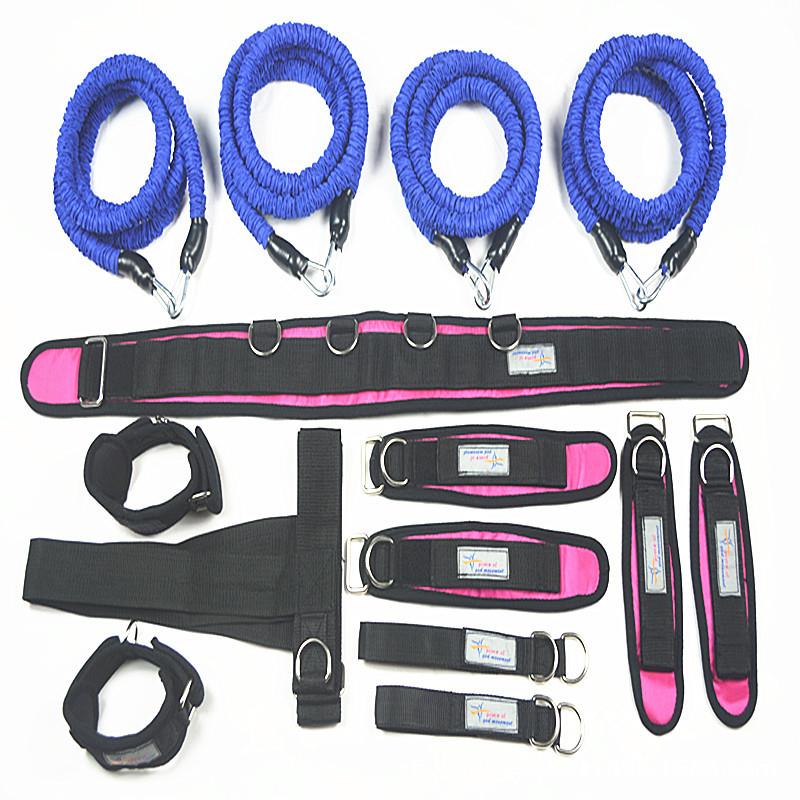 加强弹力管15件套装全身训练阻力弹力绳健身全拳击跆拳道力量训练