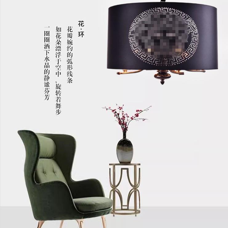 后现代美式台灯客厅卧室2024新款轻奢新古典现代书房吊灯
