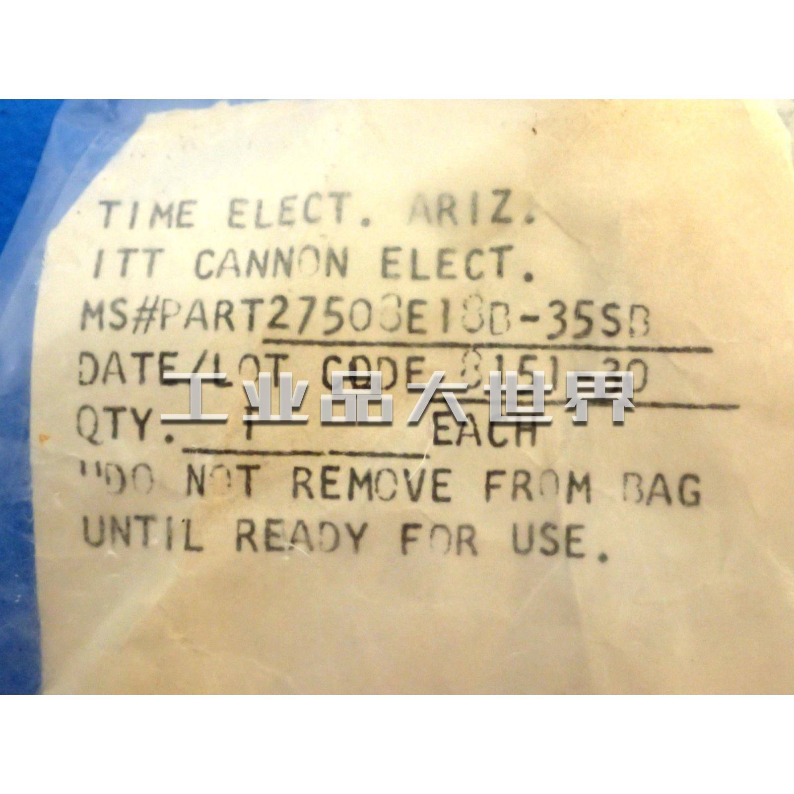 ITTCANNON航空航天插头/航空航天级连接器MS27508E18B-35SB