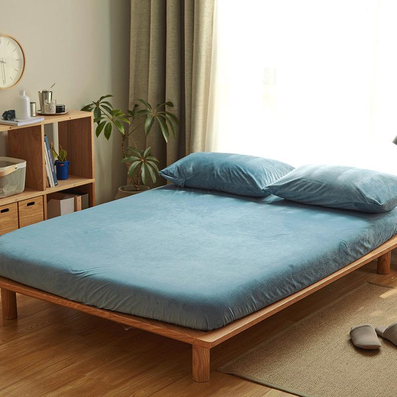 1VPR2022年冬季绒法兰绒床笠单件珊瑚绒床套冬款加绒床单天鹅绒