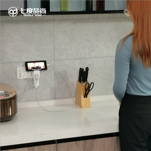 插头转换器扩展插座带开关一拖二转接头床头充电插排插线板移位器