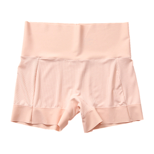 高腰夏季 一裤 防走光安全裤 无痕平角女内裤 收腹透气纯棉裆 两穿