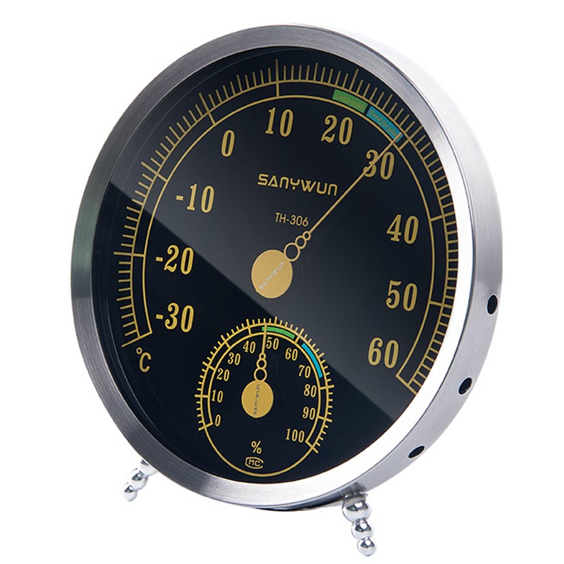 三印TH306家用温湿度计高精度室内干湿温度湿度表精准空气测温计