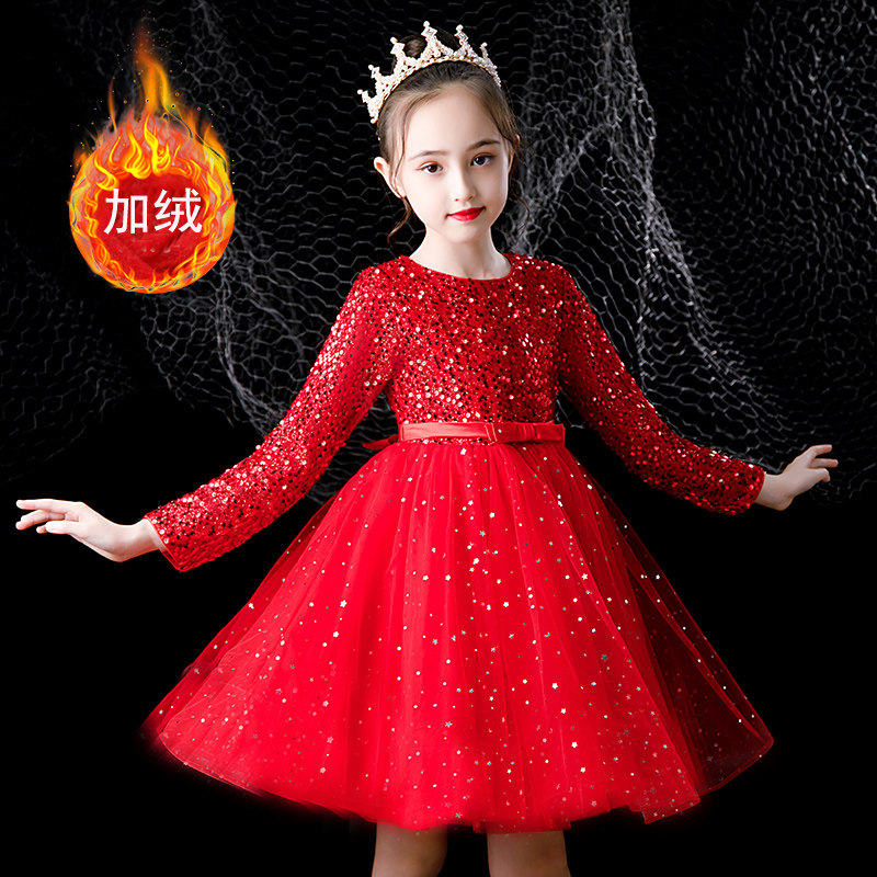 儿童礼服公主裙秋冬女童钢琴演出服花童婚纱毕业主持人蓬蓬纱裙子,童装/婴儿装/亲子装,儿童礼服,淘宝优惠券,粉丝福利购,淘宝优惠卷