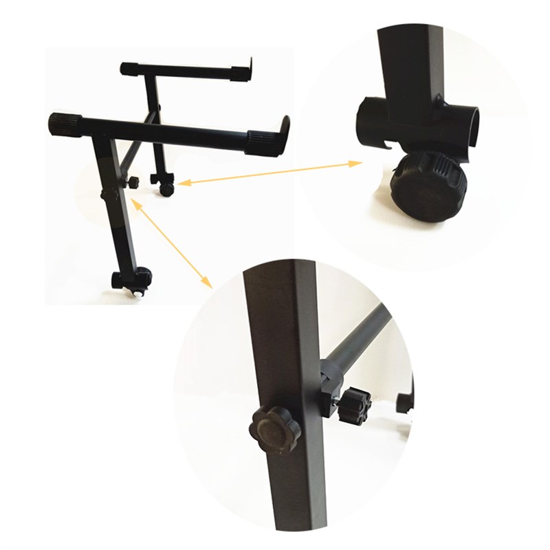 单管X型加高琴架电钢琴加高架 双管电子琴键盘通用加高双层支架