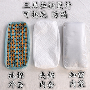 荞麦枕头单人学生纯棉枕套荞麦皮硬枕芯大人家用护颈椎枕低枕薄枕