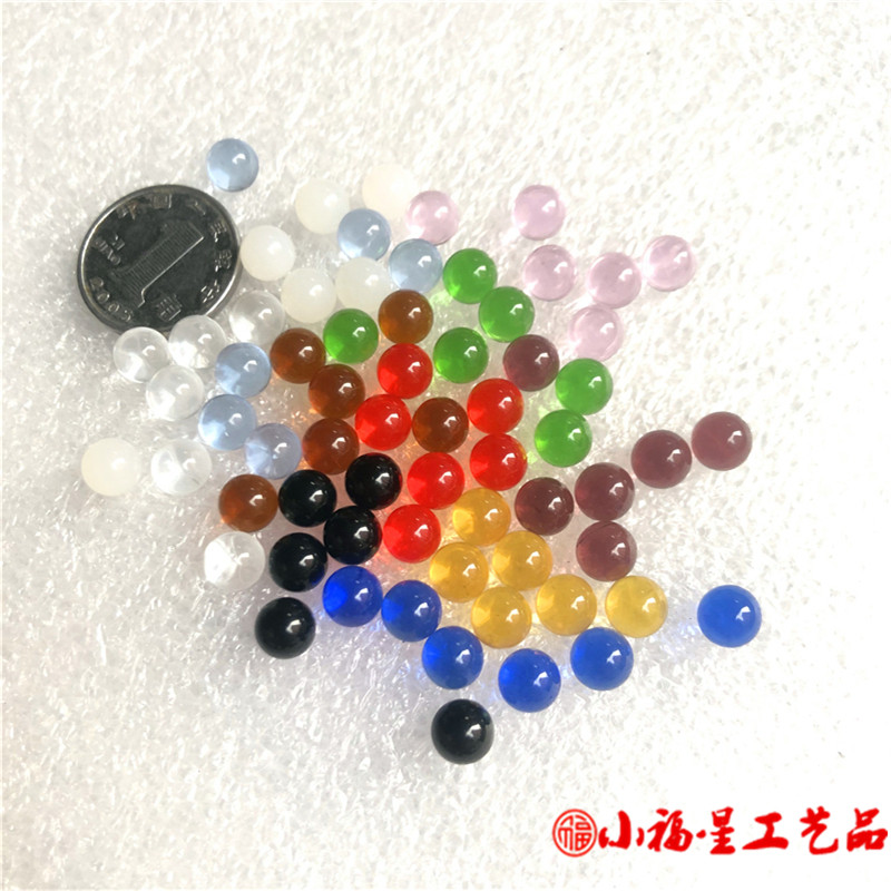 彩色水晶球6mm玻璃珠玩具精度实验装饰按摩花瓶饰品实心8mm玻璃球