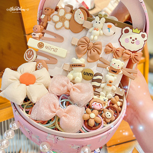 高级感小女孩首饰六一礼盒4岁5女童玩具3一9公主生日礼物儿童发夹