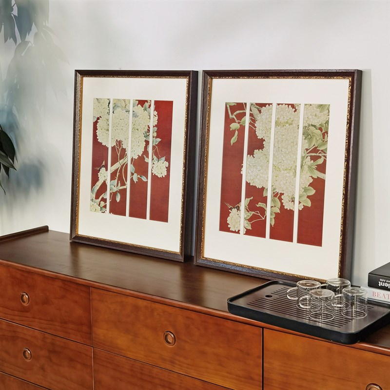 美式玄关装饰画复古窗棂蝴蝶卡纸高级壁画欧式客厅沙发背景墙挂画图片