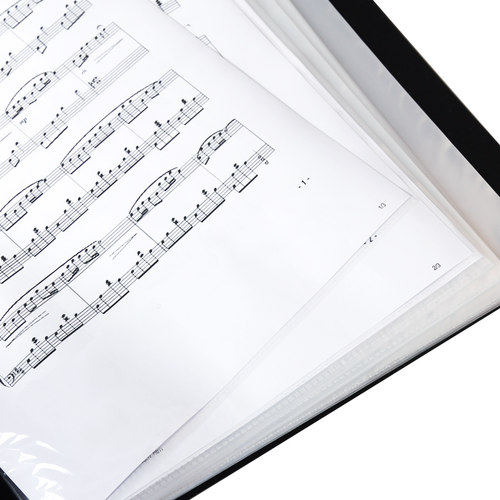 曲谱书夹子五线谱夹A4资料乐谱文件夹钢琴谱子收藏夹80页插页夹