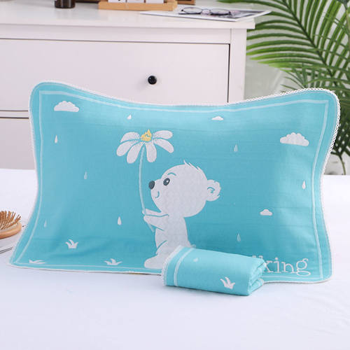 纯棉柔软亲肤 40*60cm儿童宝宝小枕巾 全棉加厚 中号小号枕头专用