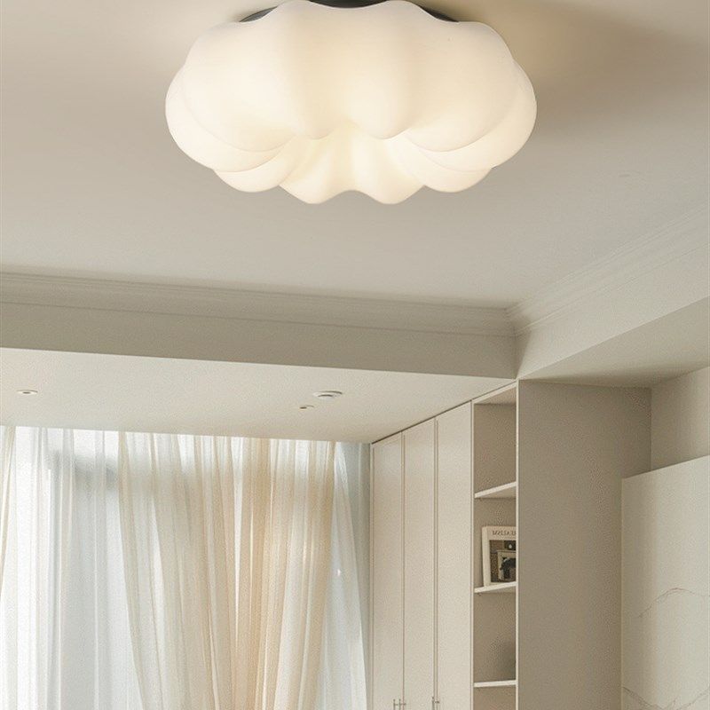 儿童房卧室灯全光谱护眼霜风格云南瓜灯主卧室吸顶灯2024新款