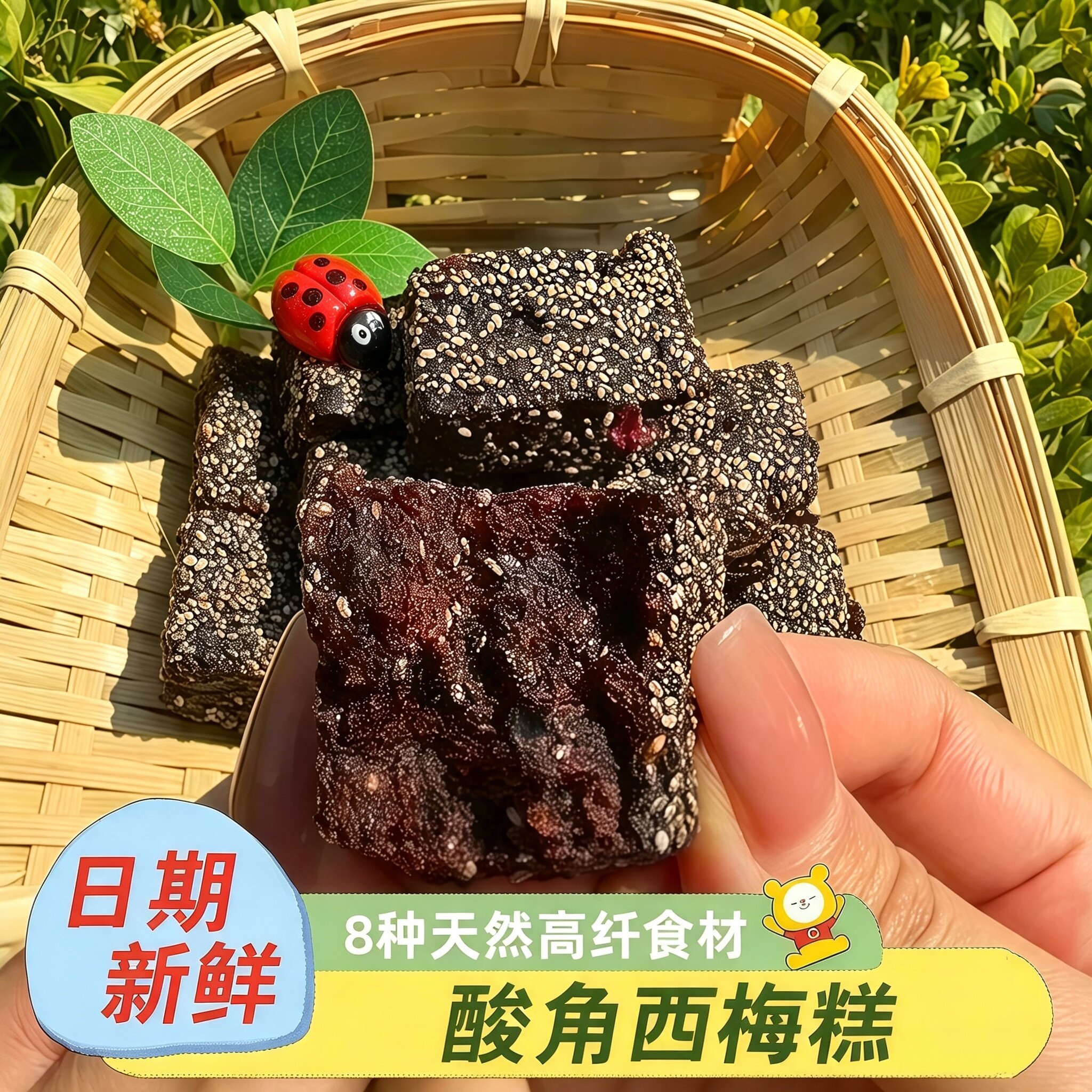 酸角西梅糕干不额外添加蔗糖代餐解馋休闲小零食西梅酸甜开胃软糯