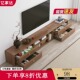 实木生态板电视柜客厅家用收纳储物柜一体靠墙落地小户型电视柜