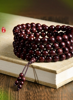 2026年天然小叶紫檀108颗手串女