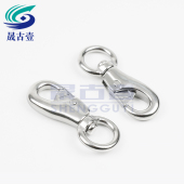 不锈钢牵引绳牛头钩狗扣 中大型犬专用宠物牵引钩宠物配件牛头钩