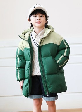 儿童羽绒服中长款加厚2024冬季新款宝宝男童羽绒服亲子童装23871