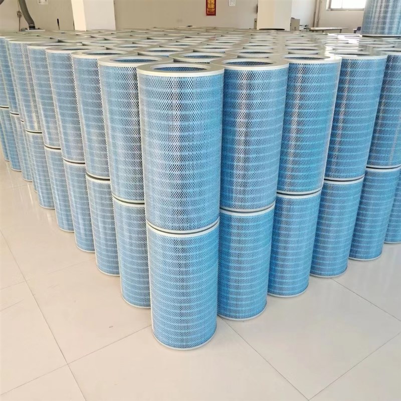 工业除尘滤芯滤筒阻燃焊烟粉尘空气喷砂喷粉喷涂抛丸覆膜聚酯纤维