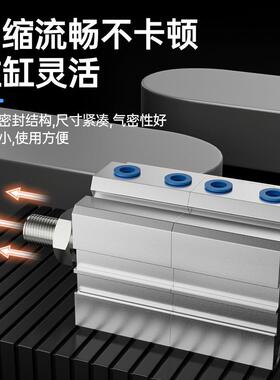 动S式DA系列进口密封防腐耐压气碳钢硬W轴双出气缸