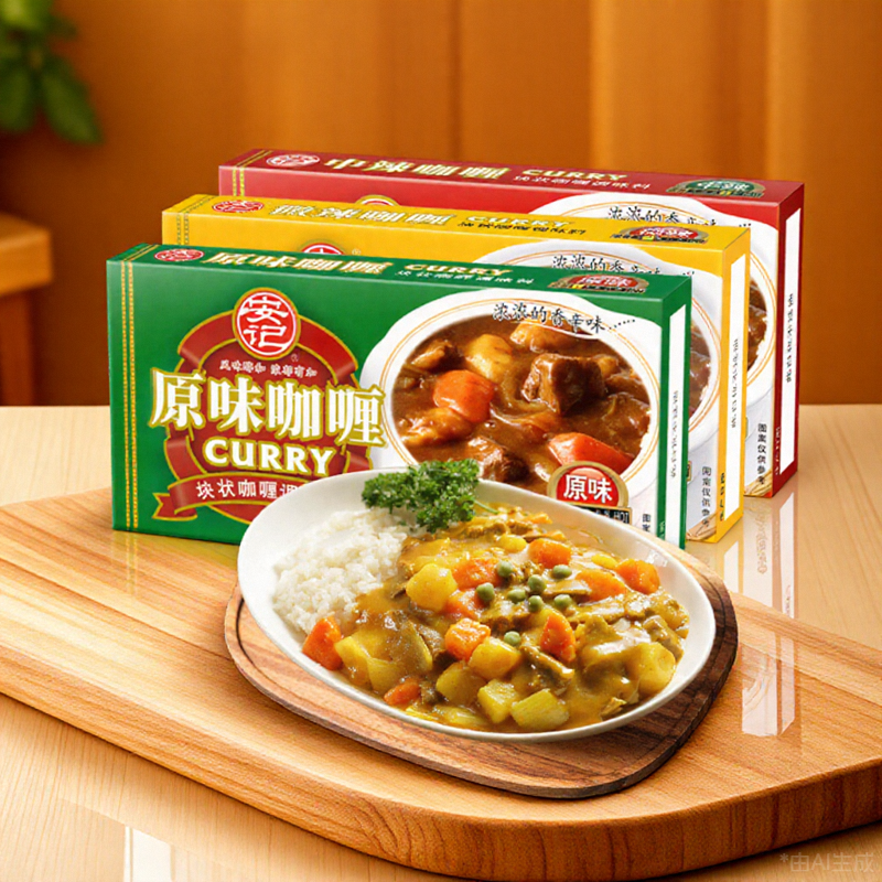 AnKee安记微辣咖喱块0脂肪酸