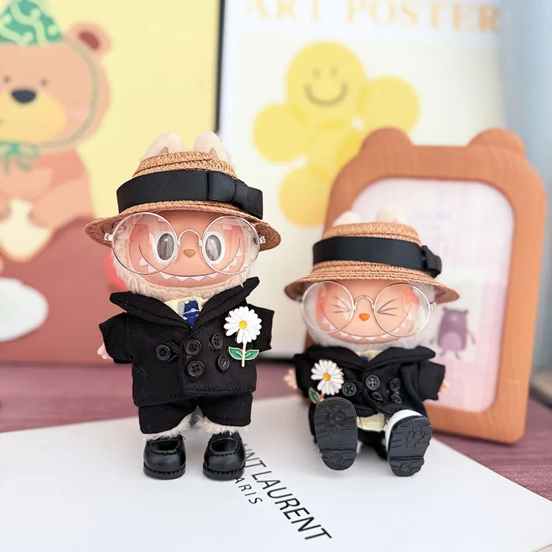 爆款仅衣服] 一二代钥匙扣Labubu衣服挂件拉布布坐坐派对志龙西装