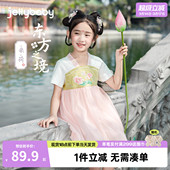 2026新款 夏季 宝宝短袖 儿童唐装 连衣裙小童中国风夏装 汉服女童夏款