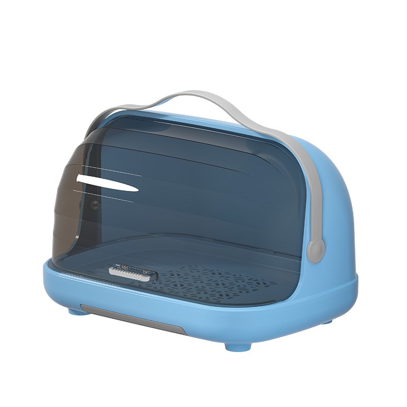 放宝宝奶瓶收纳箱沥水架带盖防尘婴儿辅食收纳盒放餐具碗筷置物架