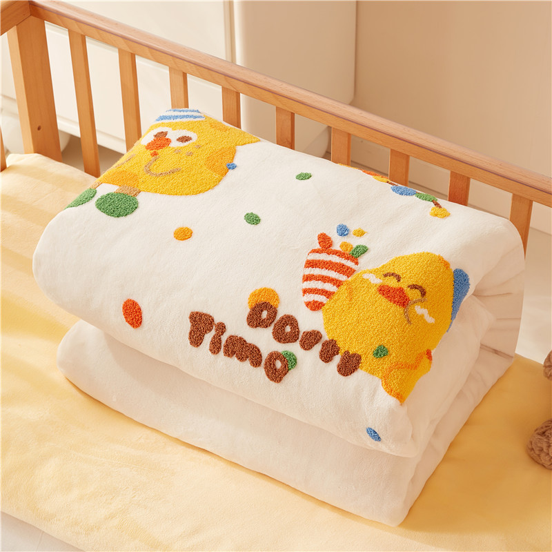 儿童被子秋冬幼儿园午睡专用冬季宝宝小孩棉被冬季加厚加绒可拆洗