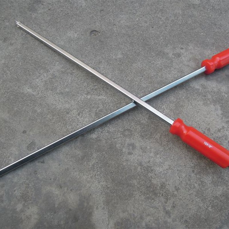 敲击特长十字穿心螺丝刀400/450mm通体螺丝批起子穿心批16寸18寸