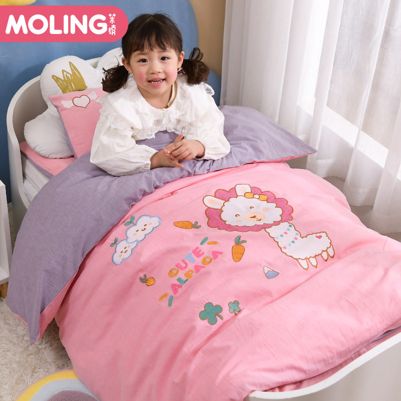 儿童幼儿园被子三件套被褥被套宝宝午睡被纯棉婴儿床上用品六件套