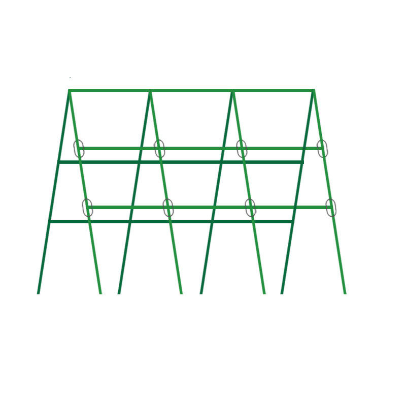 种菜架子豆角黄瓜爬藤架庭院葡萄架包塑钢管植物支架户外攀爬架子