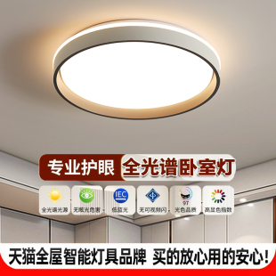 全光谱主卧室灯护眼儿童房间吸顶灯简约2023新款led中山客厅灯具