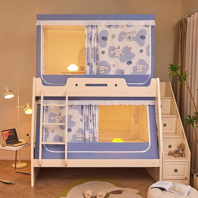 子母床蚊帐上下铺专用梯形1.35米遮光床帘一体高低床蚊帐学生宿舍,床上用品,蚊帐,淘宝优惠券,粉丝福利购,淘宝优惠卷