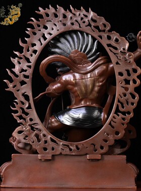 真古意 纯铜金刚手菩萨摆件随身秘密主佛像金刚藏传密宗尼泊尔像