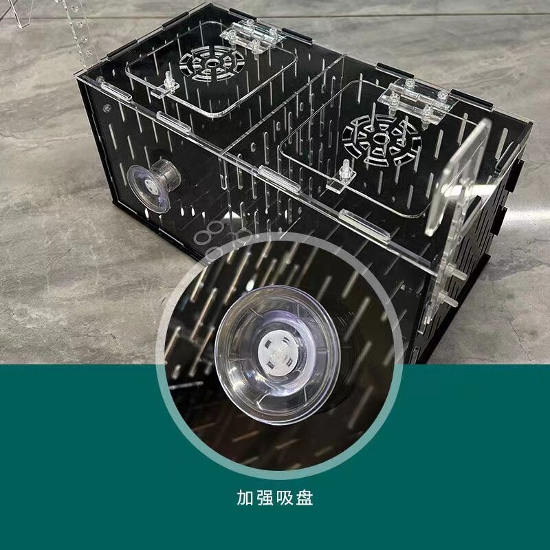 窄桥发色盒龟苗龟蛋龟木纹塑料定制尺寸高端乌龟组装窄桥饲养盒图片